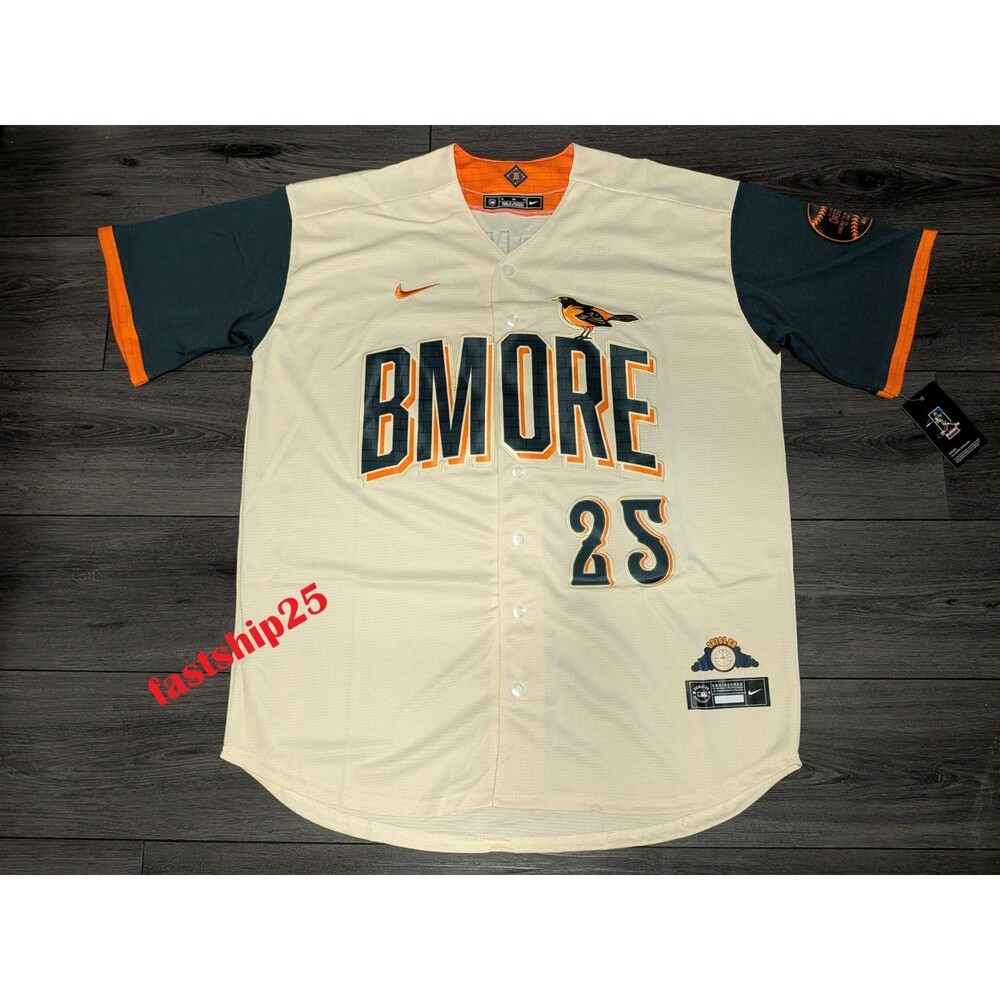 Pete Alonso #25 Baltimore Orioles ⚾ Cream 2026 City Connect Jersey XL - Picture 5 of 5